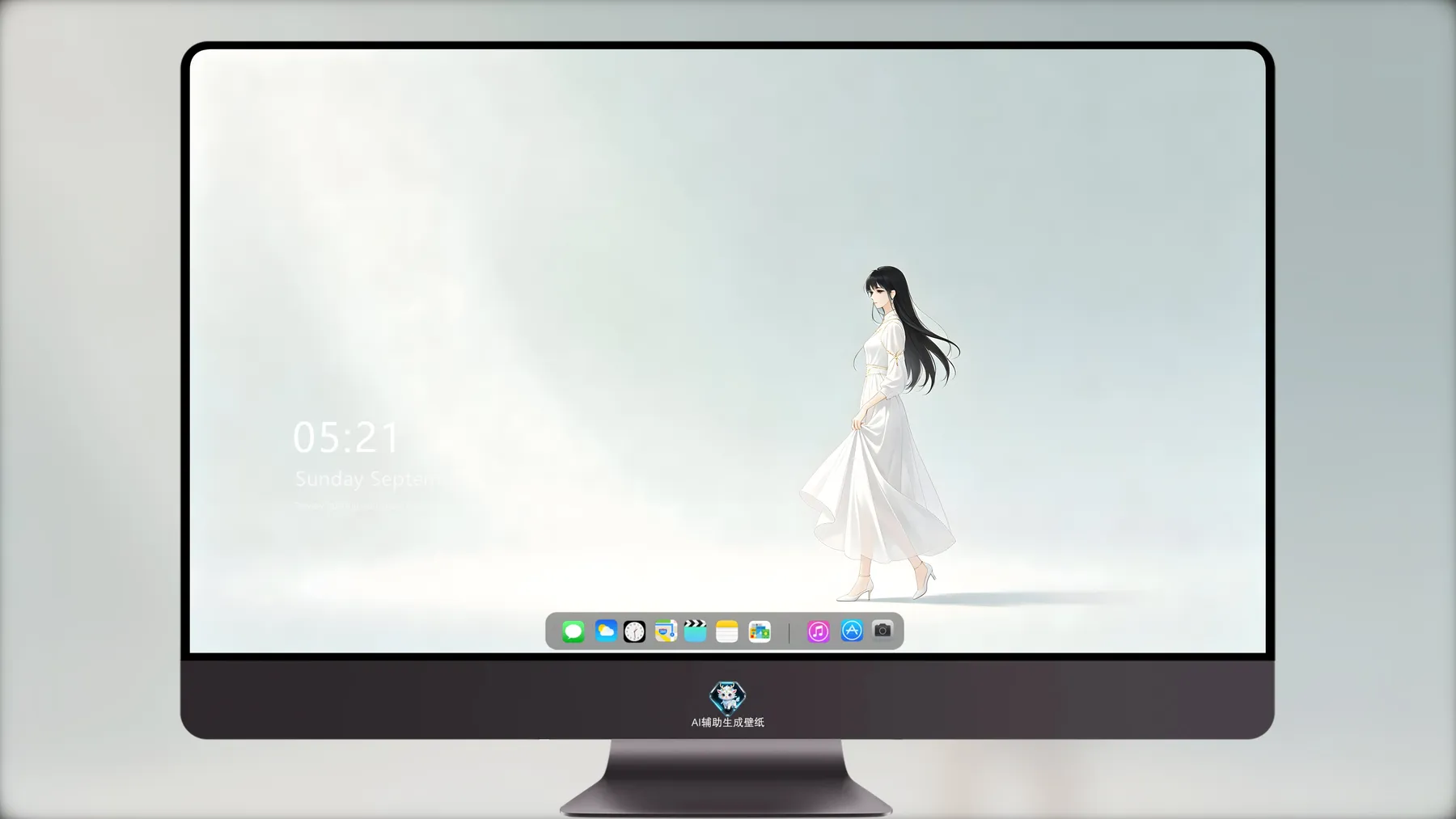浅色卡通4K壁纸。