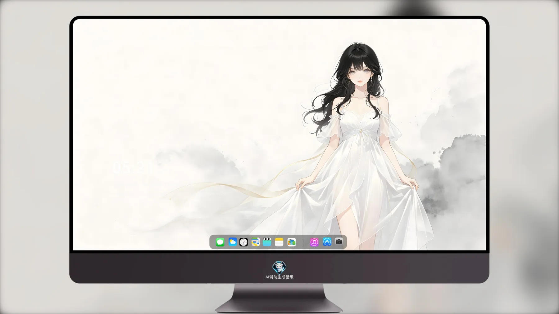 4K浅色高清插画卡通动漫美女图片