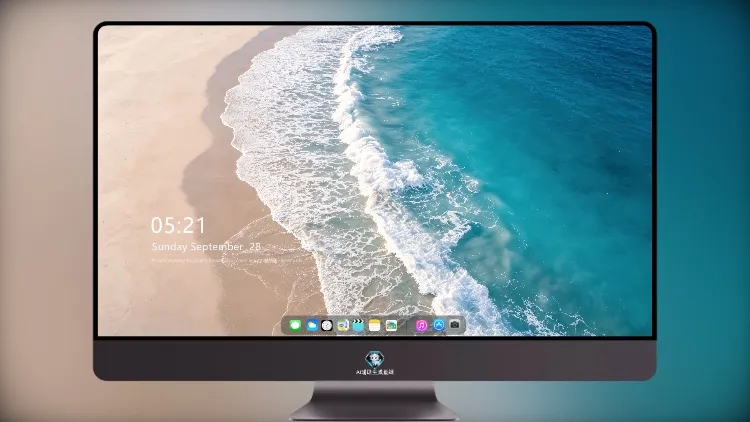蔚蓝大海沙滩浪花 4K 超清壁纸
