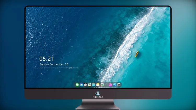 4K 超清海面风景电脑壁纸 蔚蓝海水小船浪花锁屏